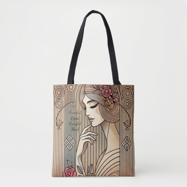 Bolsa Tote Eterno elegante Lady Vintage (Frente)