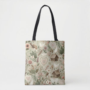 Bolsa Tote Eterno Romance: Um Padrão Clássico De Dia de os na