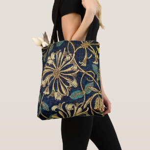 Bolsa Tote Eterno Vintage Floral Art - Elegante Honeysuckle