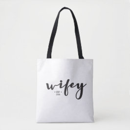 Bolsa Tote "Eterno Wifey Bolsa: Personalizado Ano De Casament