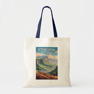 Bolsa Tote Etiópia Shepard Herd Viagem Art Vintage