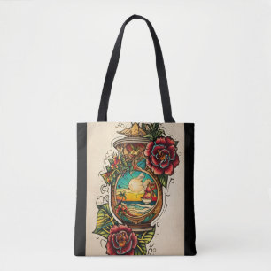 Bolsa Tote Etiqueta de Canvas EcoChic