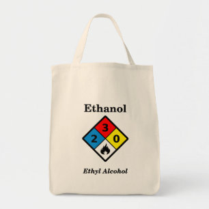 Bolsa Tote Etiqueta do álcool etílico MSDS