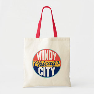 Bolsa Tote Etiqueta do vintage de Chicago