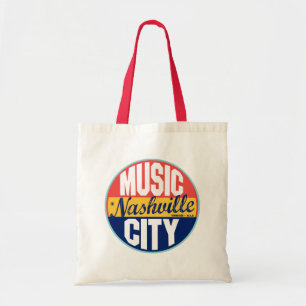 Bolsa Tote Etiqueta do vintage de Nashville