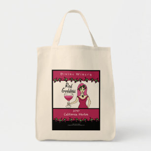 Bolsa Tote Etiqueta feita sob encomenda do vinho da deusa