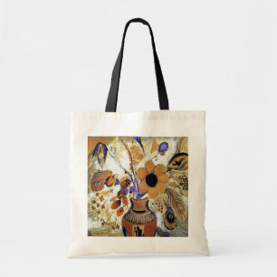 Bolsa Tote Etruscan Vase com Flores, Redon