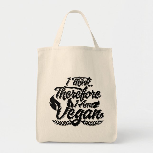 Bolsa Tote Eu Acho, Por Isso Sou Vegan (Frente)