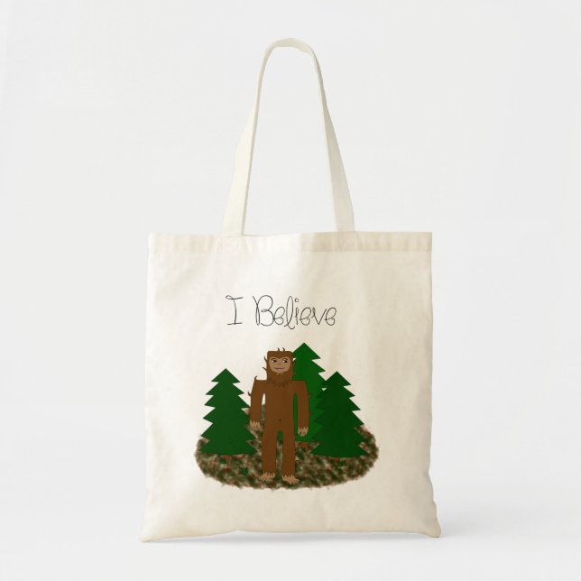 Bolsa Tote Eu acredito - Bigfoot (Frente)
