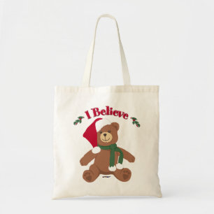 Bolsa Tote Eu Acredito! Urso de Natal