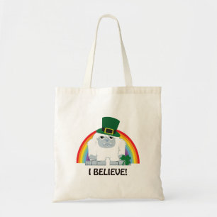 Bolsa Tote Eu acredito! Yeti do Leprechaun
