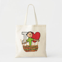 Bolsa Tote Eu Adoro Fritação De Cesta