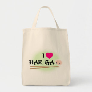 Bolsa Tote Eu adoro Har Gao (camarão empacotado) Grocery Tote