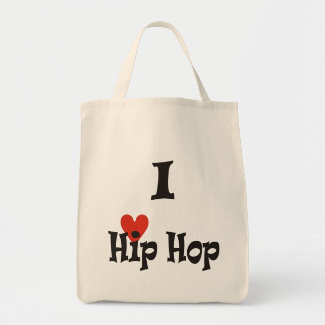 Bolsa Tote Eu adoro Hip Hop (Frente)