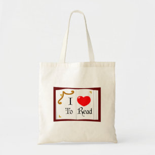 Bolsa Tote Eu Adoro Ler Saco De Tote