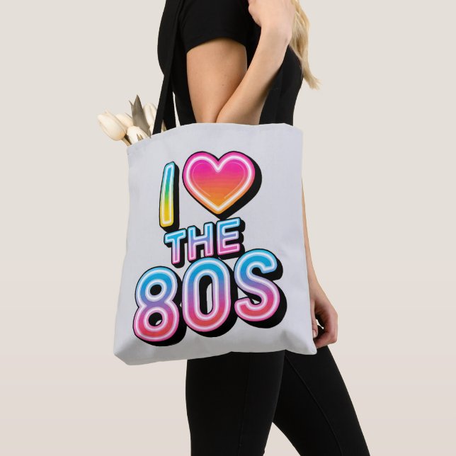 Bolsa Tote Eu adoro os anos 80 (Close Up)