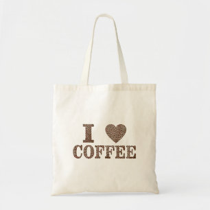 Bolsa Tote Eu adoro saco de tote de café!