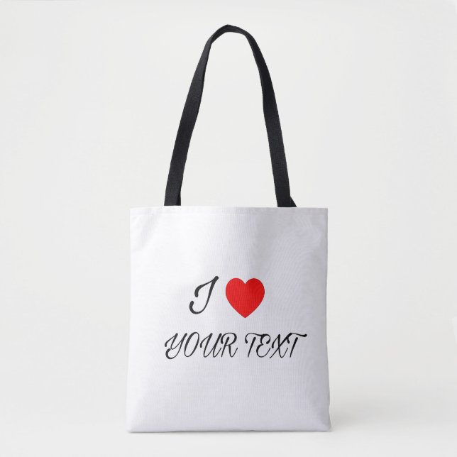 Bolsa Tote Eu adoro seu texto (Frente)