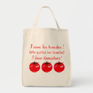 Bolsa Tote Eu adoro tomates!