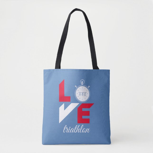 Bolsa Tote Eu adoro triatlo (Frente)