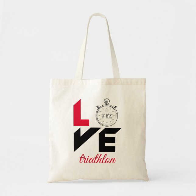 Bolsa Tote Eu adoro triatlo (Frente)