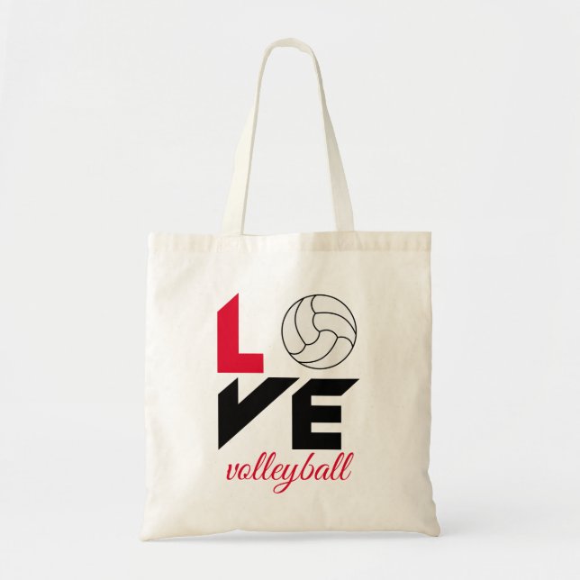 Bolsa Tote Eu adoro vôlei (Frente)