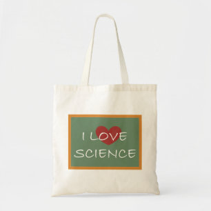 Bolsa Tote Eu amo a ciência