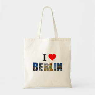 Bolsa Tote Eu amo a foto da cidade do viagem de Berlim