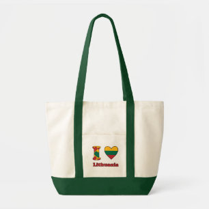 Bolsa Tote Eu amo a Lituânia