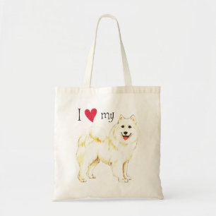 Bolsa Tote Eu Amo a minha Samoia