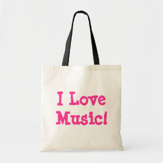 Bolsa Tote Eu amo a música!