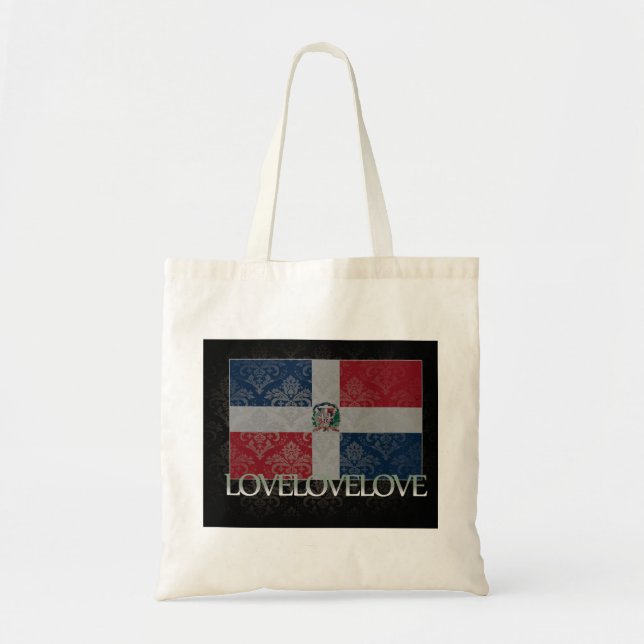Bolsa Tote Eu amo a República Dominicana legal (Frente)