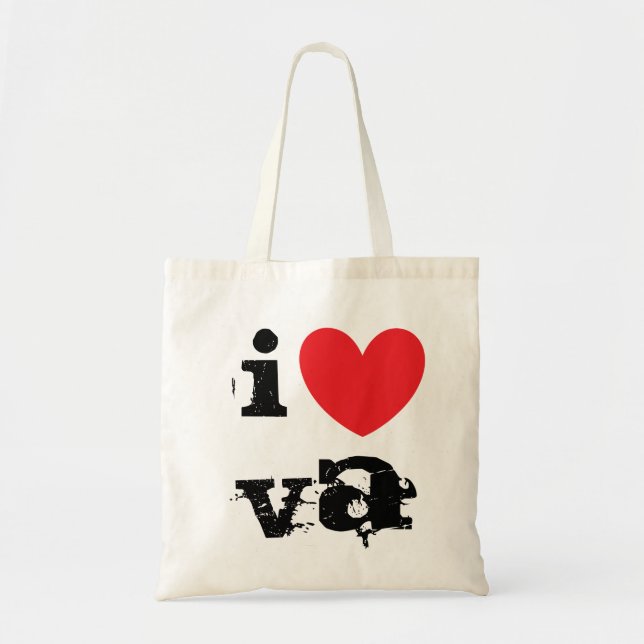 Bolsa Tote Eu amo a sacola do VA (Frente)