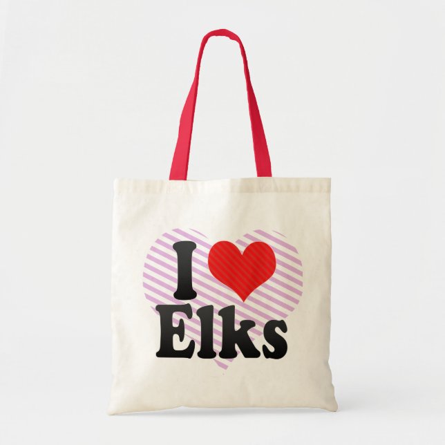 Bolsa Tote Eu amo alces (Frente)