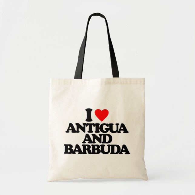 BOLSA TOTE EU AMO ANTÍGUA E BARBUDA (Frente)