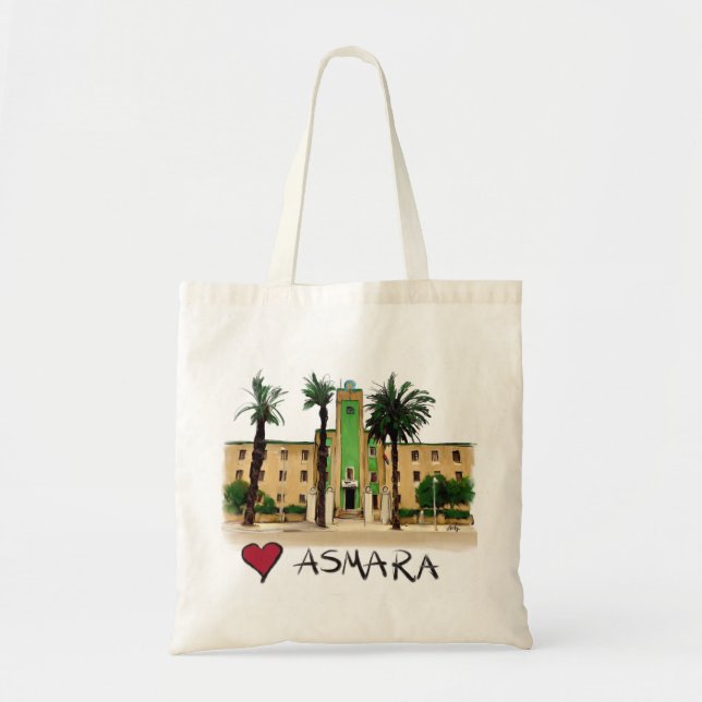 Bolsa Tote Eu amo Asmara (Frente)
