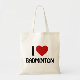 Bolsa Tote Eu amo Badminton