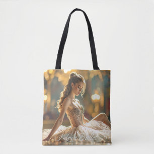 BOLSA TOTE EU AMO BALLET - BALLET & DANÇA