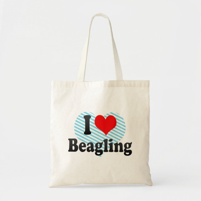 Bolsa Tote Eu amo Beagling (Frente)