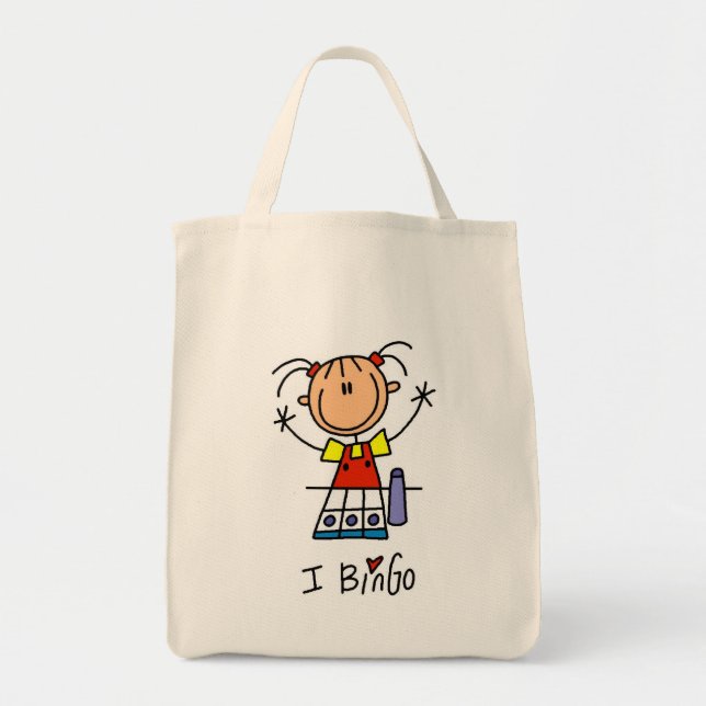 Bolsa Tote Eu Amo Bingo (Frente)