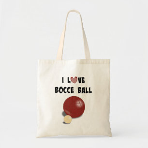 Bolsa Tote Eu Amo Bocce Ball