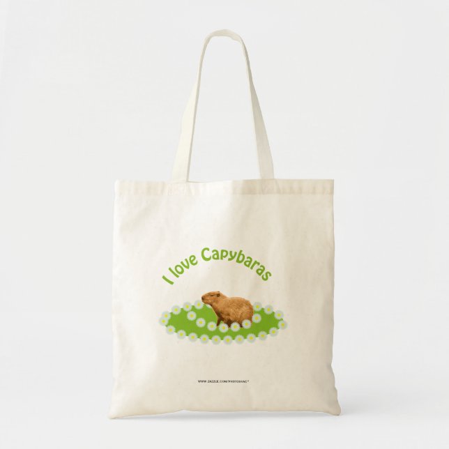 Bolsa Tote Eu amo Capybaras (Frente)