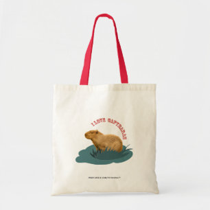 Bolsa Tote Eu amo capybaras
