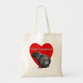 Bolsa Tote Eu Amo Capybaras
