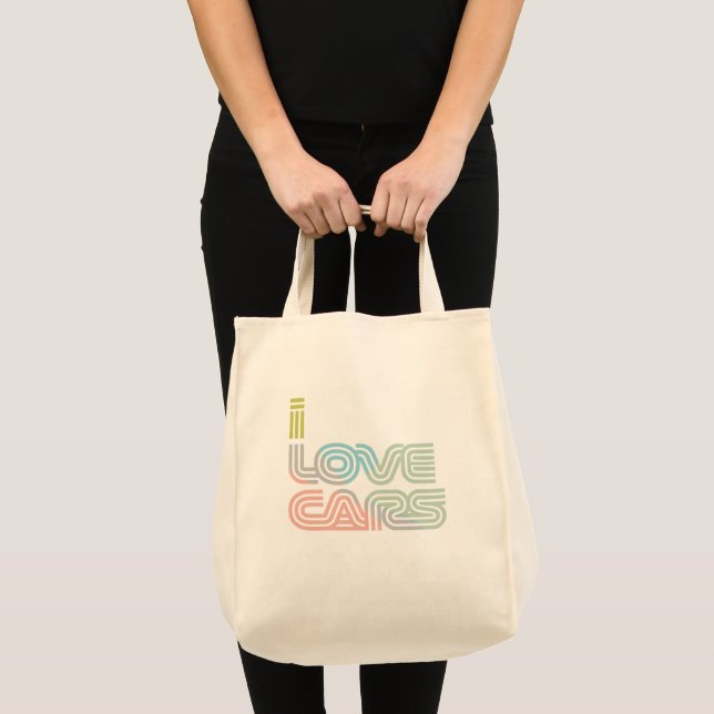 Bolsa Tote Eu amo carrosTote Bag (Frente (produto))