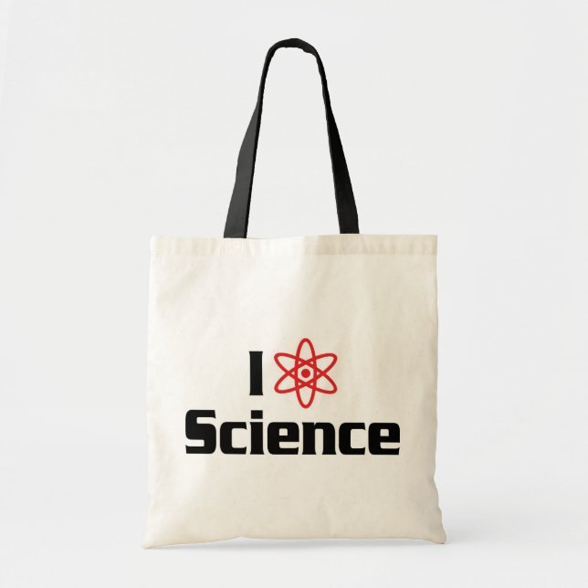 Bolsa Tote Eu Amo Cientista de Física Nuclear - Cientista de  (Frente)