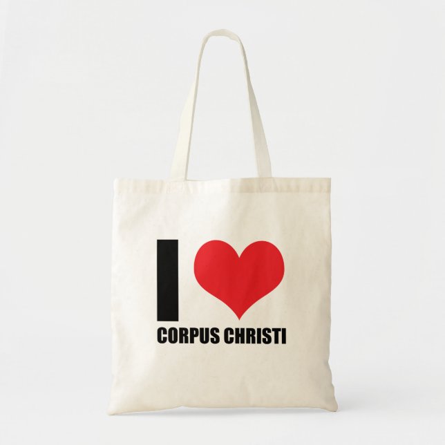 Bolsa Tote Eu amo Corpus Christi (Frente)