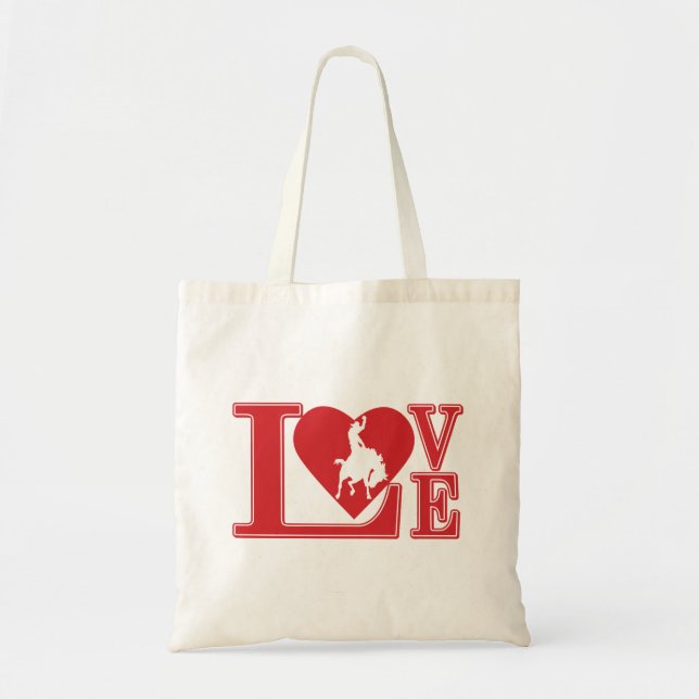 Bolsa Tote Eu amo Cowboys, Cowboy Love (Frente)