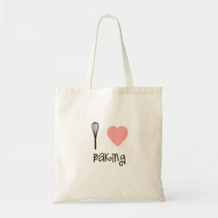 Bolsa Tote Eu amo cozer o saco de compras de Eco