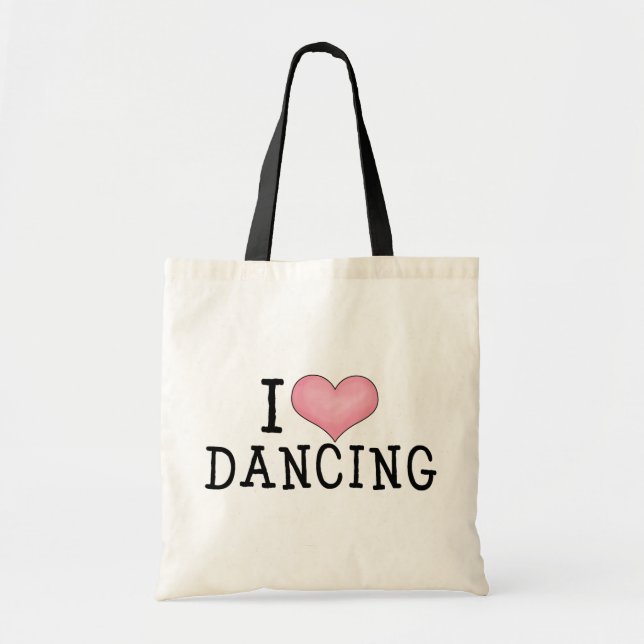 Bolsa Tote Eu amo dançar (Frente)